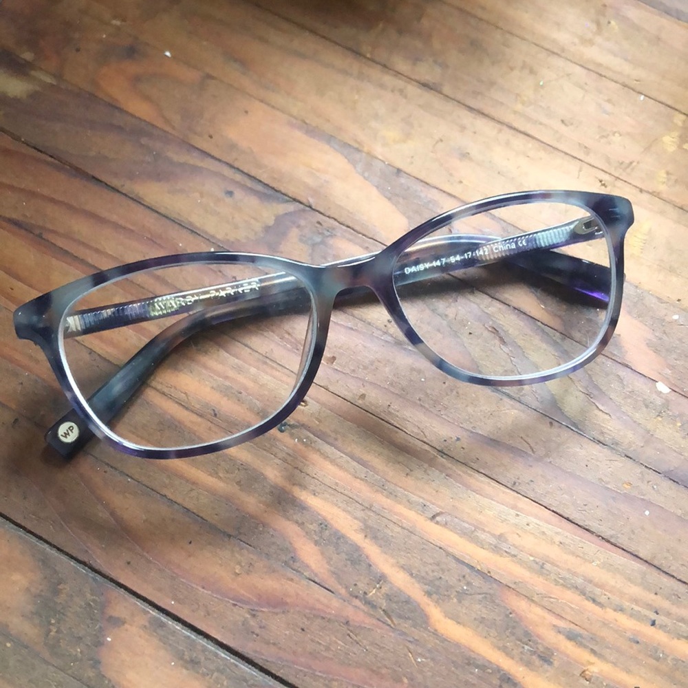 Like new Warby Parker blue glasses